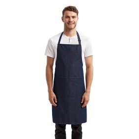 RP154 Artisan Collection by Reprime Unisex 'Colours' Recycled Bib Apron with Pocket