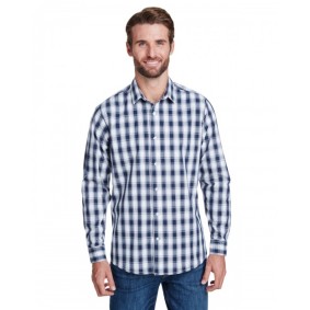 RP250 Artisan Collection by Reprime Men's Mulligan Check Long Sleeve Cotton Shirt