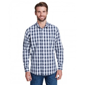 RP250 Artisan Collection by Reprime Men's Mulligan Check Long Sleeve Cotton Shirt