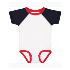 RS4430 Rabbit Skins Baseball Infant Bodysuit