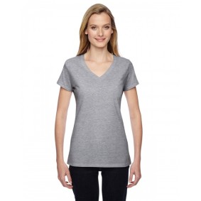 SFJVR Fruit of the Loom Ladies' Sofspun Jersey Junior V Neck T-Shirt