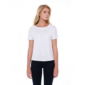 ST1018 StarTee Ladies' High Low Boxy T-Shirt