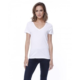 ST1212 StarTee Ladies' Cotton V Neck T-Shirt