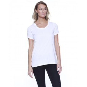 ST1414 StarTee Ladies' CVC Twist Sleeve Top