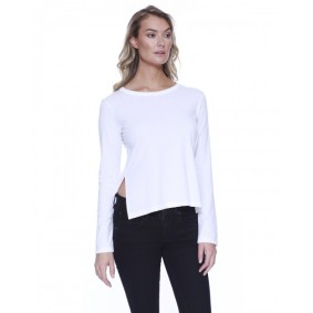 ST1471 StarTee Ladies' CVC High Low Long Sleeve T-Shirt