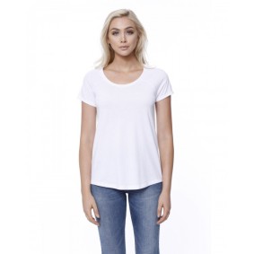 ST1474 StarTee Ladies' CVC Loose Short Sleeve Raglan Shirt