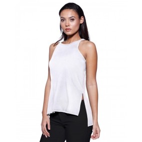 ST1481 StarTee Ladies' CVC Side Slit Tank Top