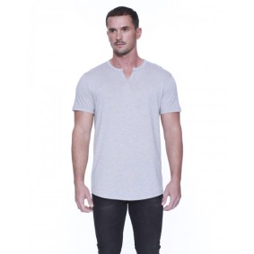 ST2822 StarTee Men's Cotton/Modal Slit V Neck T-Shirt