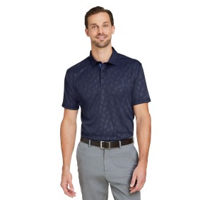 SW2100 Swannies Golf Men's Barrett Embossed Short Sleeve Polo Shirt