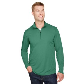 TT31H Team 365 Men's Zone Sonic Heather Performance Quarter Zip Sweater