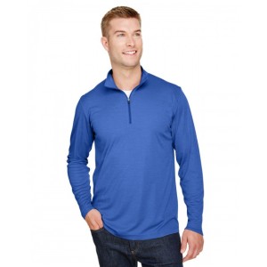 TT31H Team 365 Men's Zone Sonic Heather Performance Quarter Zip Sweater