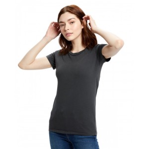 US100GD US Blanks Ladies' Short Sleeve Garment Dyed Jersey Crew Neck T Shirt