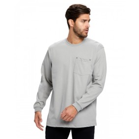 US5544 US Blanks Men's Flame Resistant Long Sleeve Pocket T-Shirt