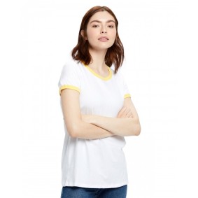 US609 US Blanks Ladies' Classic Ringer T-Shirt