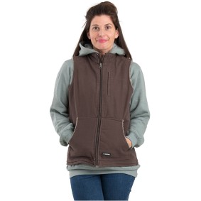 WV15 Berne Ladies' Softstone Duck Sherpa Lined Vest