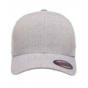 Y6350 Flexfit Adult 6 Panel Heatherlight Mid Profile Cap